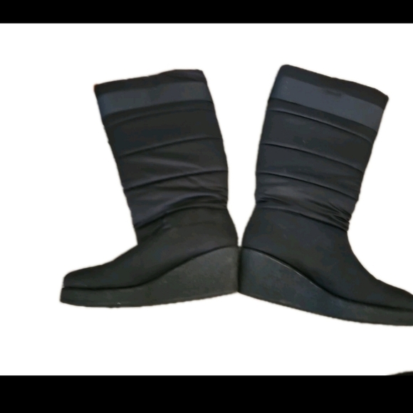 Kate Spade New York Women's Black Cagney Knee High Quilted Bow Puffer Boot 8.5 - Picture 5 of 14